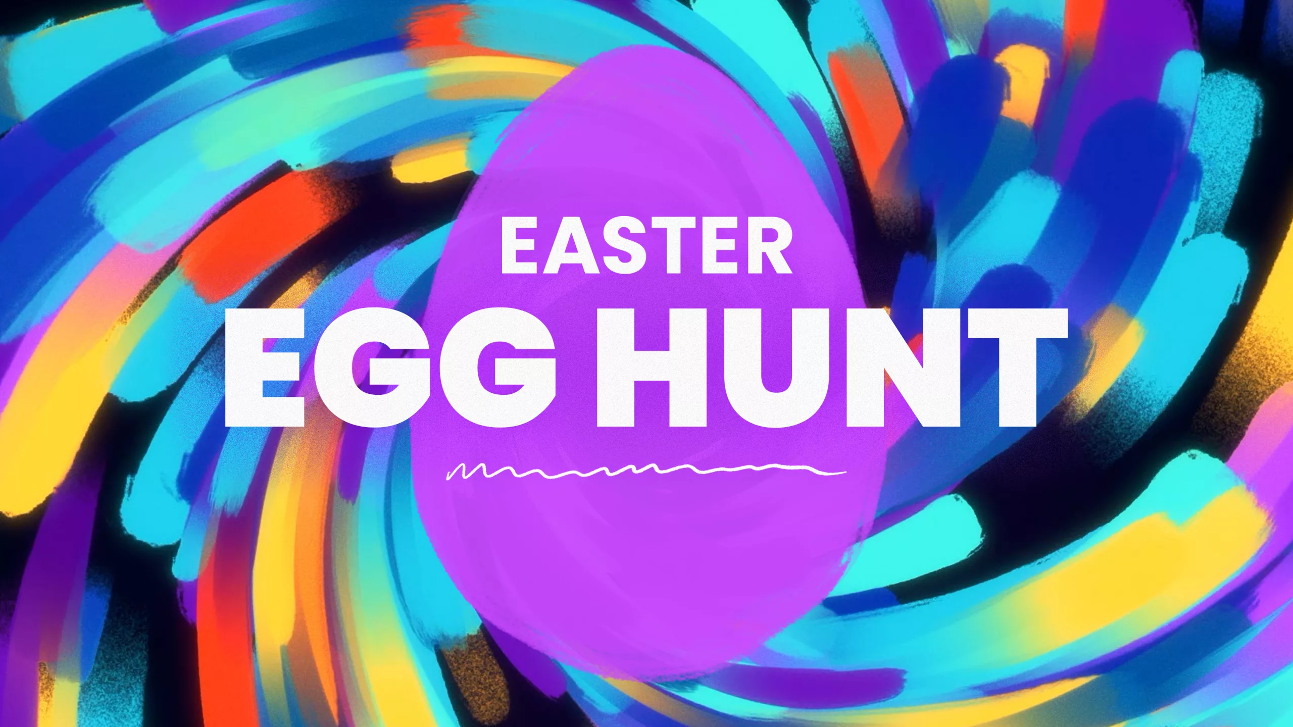 Easter Egg Hunt Scribble Spring Strokes - Title